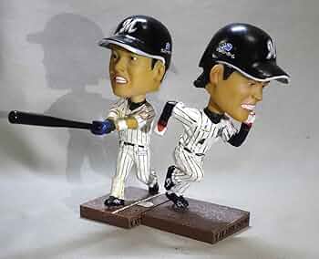 千葉ロッテマリーンズ ボブルヘッド コレクション　2体セットとユニフォーム 千葉ロッテマリーンズ ボブルヘッド コレクション 2体セットと